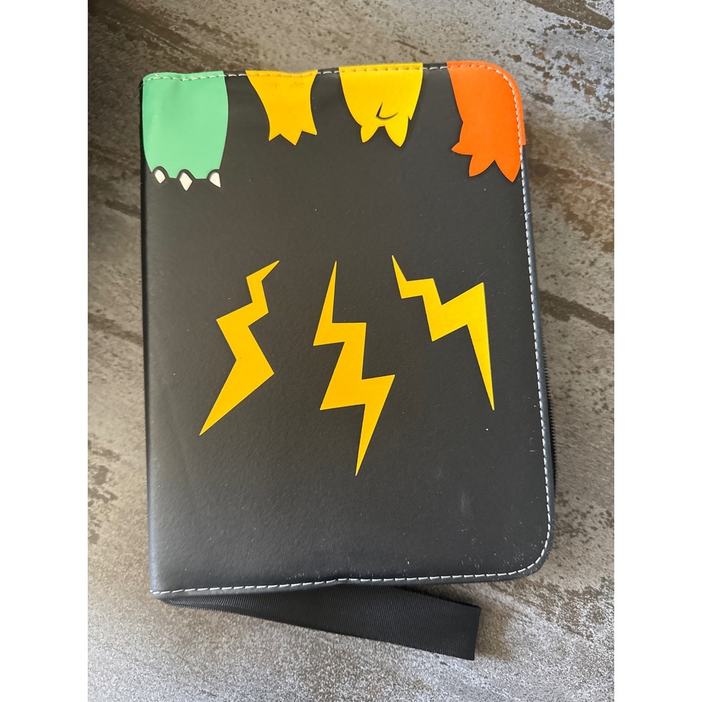 Geecow 4-Pocket Card Binder Unisex OS Black Excellent Zipper 400 Card Capacity
